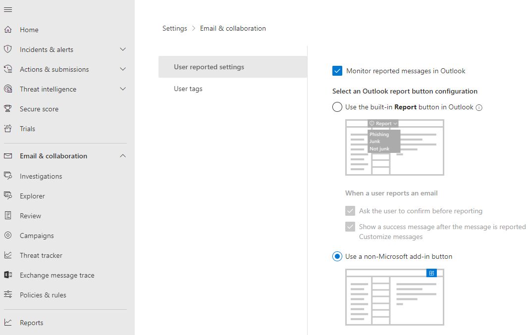 how-to-disable-microsoft-report-buttons-support-center