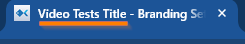 Example of a custom page title