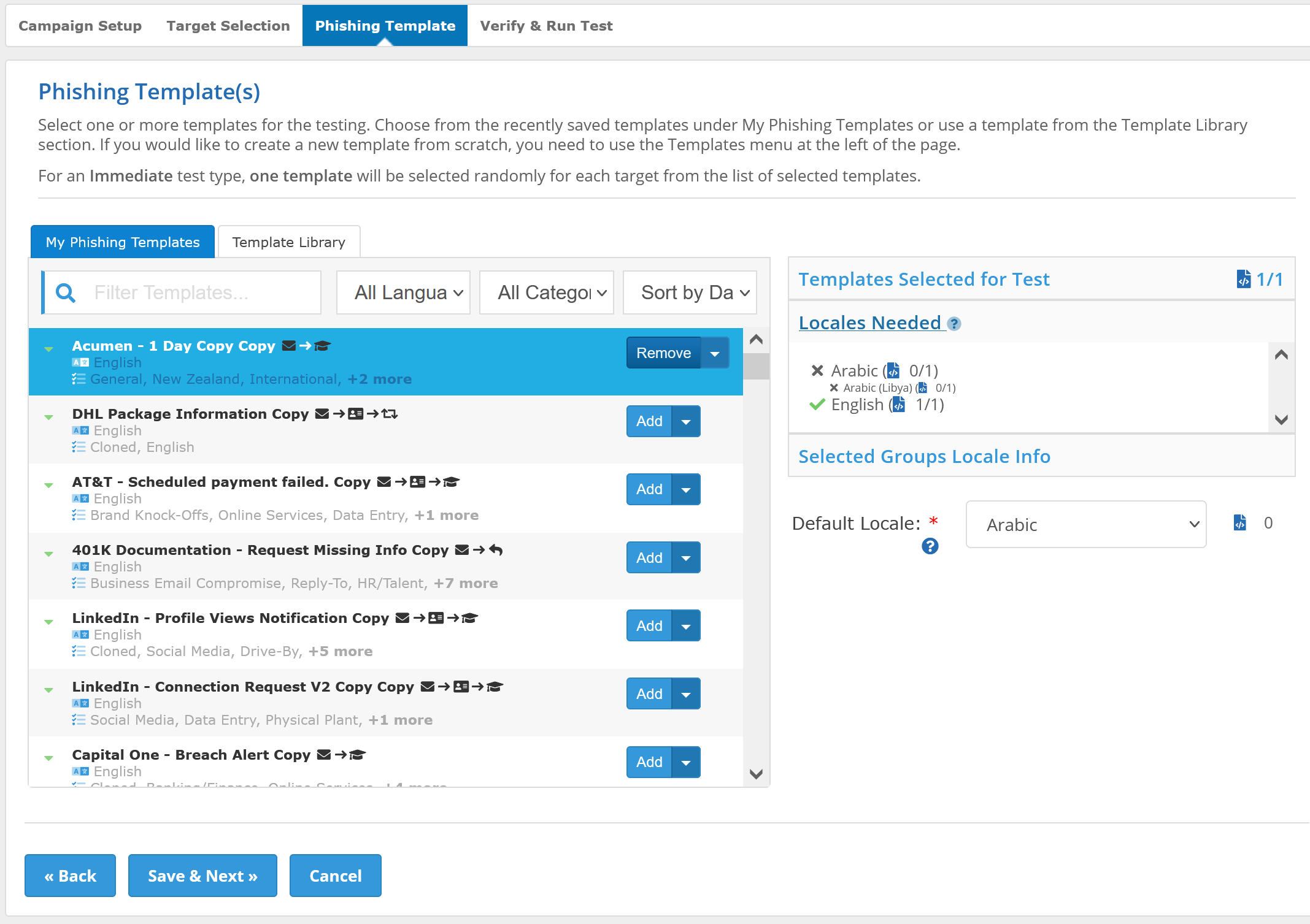 Example locale Template step
