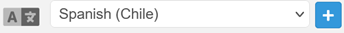 Current Locale drop down 